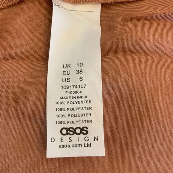 ASOS Cream Pink Backless Gown with Bishop Sleeves - Picture 7 of 10